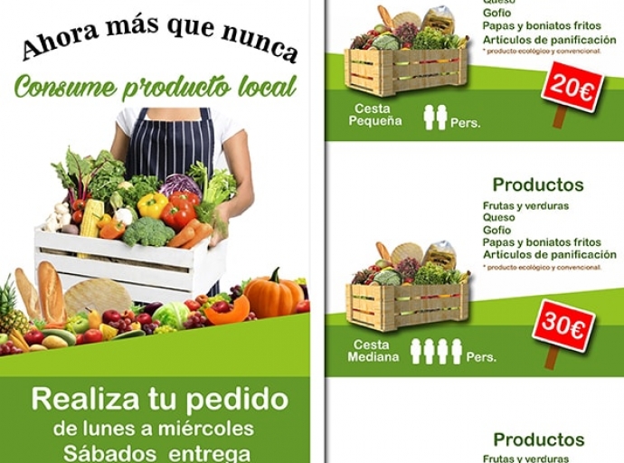 El Mercadillo de Puntallana establece un sistema de pedidos, recogida y reparto a domicilio de sus productos 