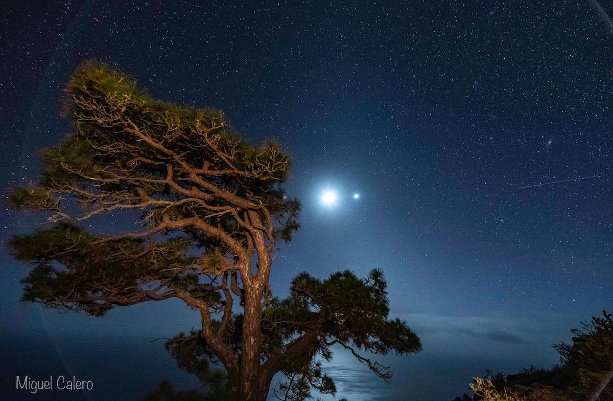 La Luna y Venus, una danza casi perfecta 💞🌔 