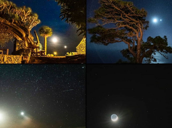 'La Danza de Venus y La Luna'🌖💞, de Miguel Calero, imagen adicional 📸 del Día de la Ciencia en la Tierra