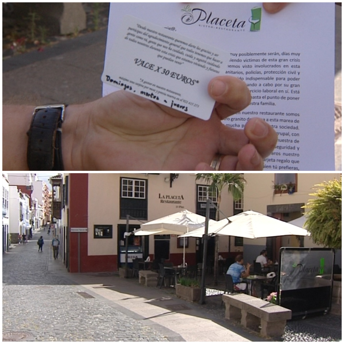 La Placeta, un 🍽️ Restaurante de La Palma, regala 600 🎫 bonos individuales de 30€ a los 🦸‍♂️ héroes de la pandemia
