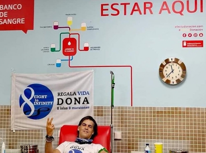 👏 La iniciativa canaria '8 islas, 8 maratones, regala vida' 👩‍⚕️ obtiene el Mérito Nacional de la Federación Española de Donantes de Sangre 🩸