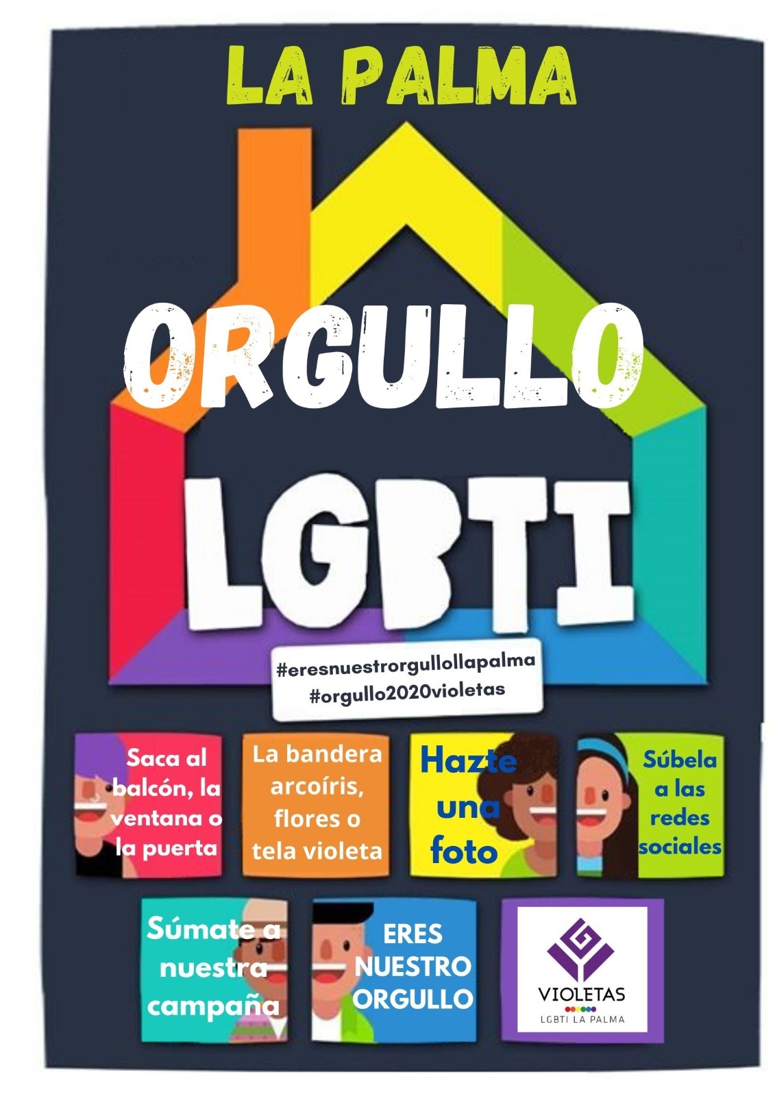 💜 Eres nuestro Orgullo 🏳️‍🌈: Violetas pide arcoíris en balcones y ventanas 🥰