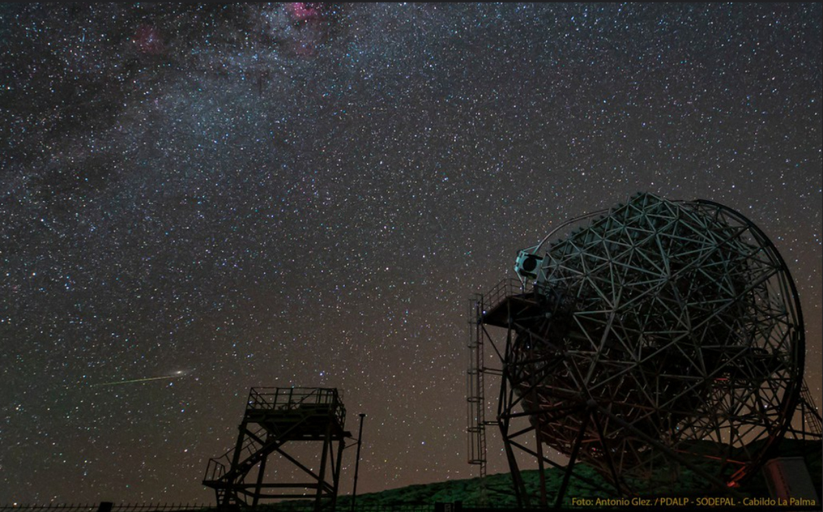 Primer plan del 2021📅: Retransmisión desde El Roque 🔭 de la primera lluvia de estrellas 🌠 del año