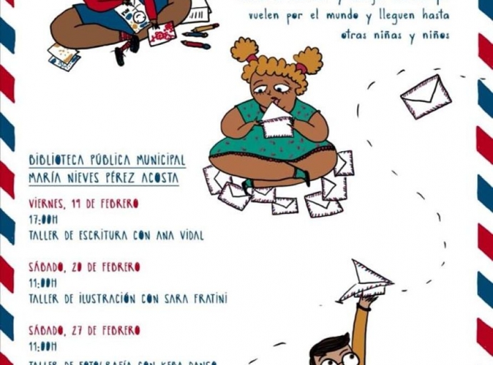 Las cartas📩 que volarán🛫 entre los más pequeños👦👧 de la isla