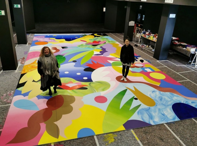 La Ciudad en el Museo 🖼 de Los Llanos crece con una obra de la artista japonesa Mina Hamada😀👏 