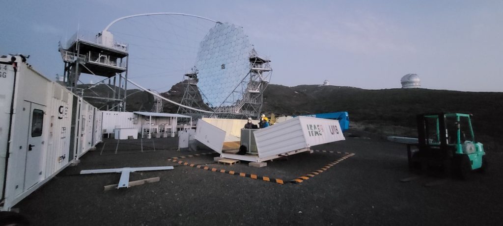 El gigante Cherenkov (CTA) 📡 de La Palma alcanza otro hito 👌, la primera luz de su 'radar' LIDAR 🔘