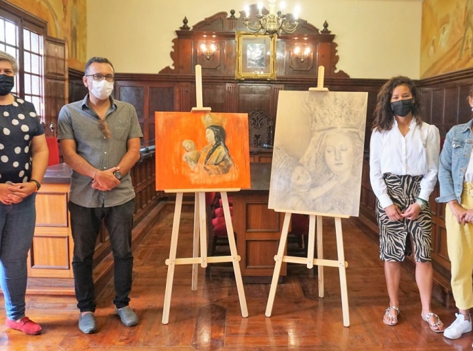 Liseth Rodríguez Figuera gana el concurso de pintura🎨🖌 "Patrona 2021" de Los Llanos👏