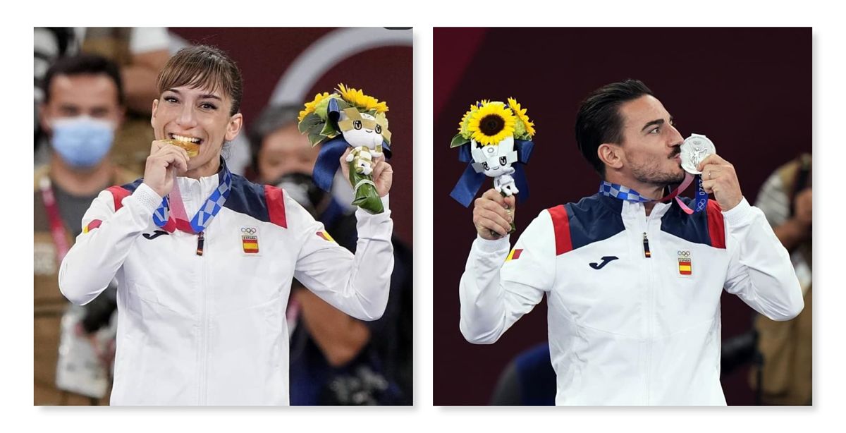 Sandra🥇 y Damián🥈, los medallistas🥋 que entrenaron en La Palma👏