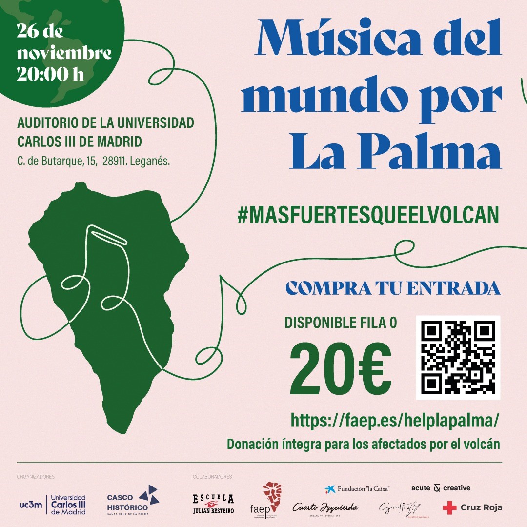  Palmeros en Madrid 📍organizan un concierto solidario🎶 por La Palma🌋