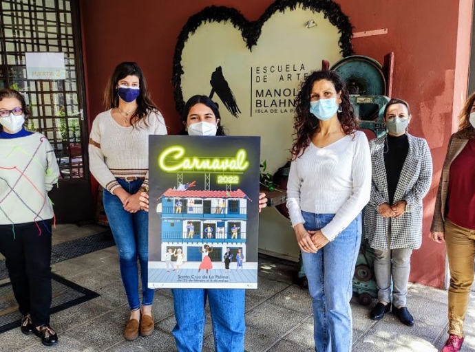 El 🎭carnaval capitalino ya tiene su tradicional cartel anunciador🎉🎊 