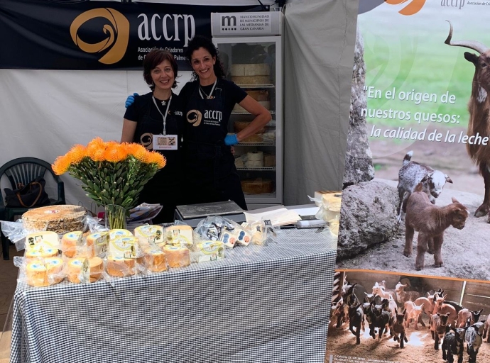 Los 🧀quesos de Cabra Palmera🐐 triunfan en la Feria Europea del Queso en Teror👏 